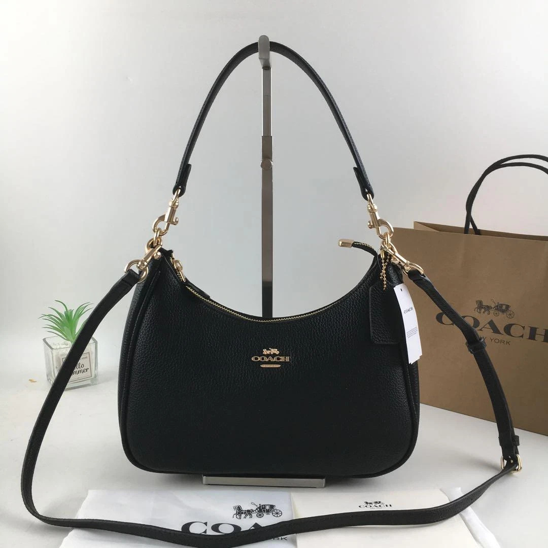 超美品 COACH コーチ ハンドバッグ Teri Hobo テリ ホーボー CJ517 ブラック ゴールド金具 レザー レディース 2WAY ショルダーバッグ【本物保証】 NWT Coach Teri Hobo Bag Black Shoulder Bag CJ517 | eBay