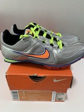 Nike Zoom Rival MD 6 Track Spikes Silver/Orange Mens 4, Women s 5.5. 468648-086
