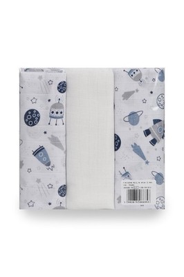 Muslin-Wickeltuch 3er-Pack 70x80 BabyBoom Kosmos