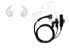 For Motorola Two Way Radio Earpiece Headset Mic PTT Surveillance Police CP200