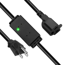 Thermostat Controlled Extension Cord - On at 32°F/Off at 50 °F, 1 Plug 1