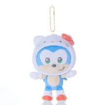 Sega Fave SONIC & FRIENDS Sanrio Characters Mascot Sonic x Hello Kitty plush