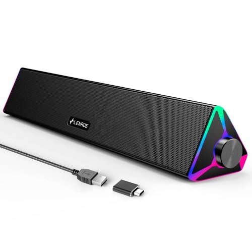 Computer Speakers for Desktop,PC Speakers with Single USB for Power and Stere...