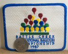1987 Battle Creek Michigan International Hot Air Balloon Championship Patch Vtg — photo 4