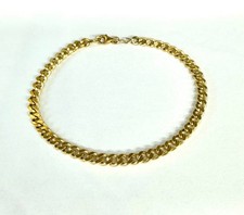Bracelet Homme Barres Or Jaune Et Blanc 18 Carats 3,5 Grammes - Longueur 20,5 Cm, Semi-rigide, Neuf Avec étiquettes