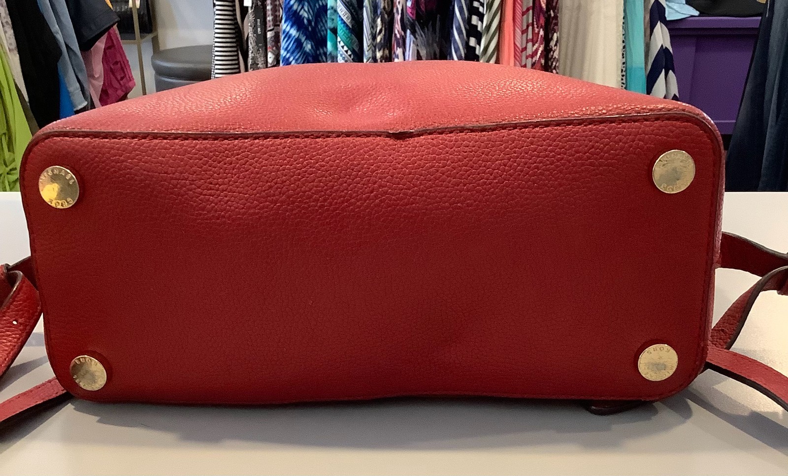Michael Kors Large Adele Red Backpack - image 3