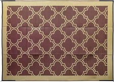 Camco Large Reversible Outdoor Patio Mat 42857 Picnics Cookouts Camping Beach