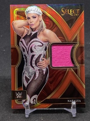 2023 Panini Select WWE #SW-NTL Natalya Selective Swatches Red Prizms #/99