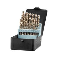Cobalt Drill Bit Set 29 Pcs M35 High Speed Steel Cobalt Drill Bits Storage Case