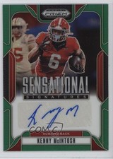 2025 Panini Prizm Draft Picks Sensational Signatures Green Kenny McIntosh Auto