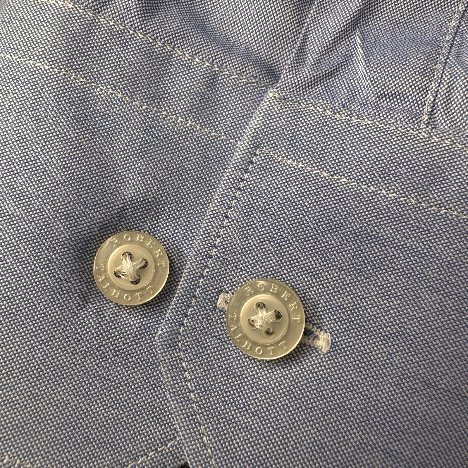 Robert Talbott Men's Blue Button Down Long Sleeve… - image 3