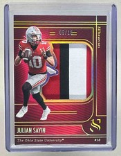 Julian Sayin 2025 Panini Silhouette #8 Holo Gold Silhouettes /10