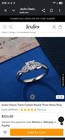925 Jeulia Classic Twist 3 Stone Ring & Eternity Band — photo 4
