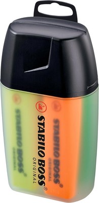 STABILO - Textmarker - BOSS ORIGINAL - 4er Big Box - gelb, orange, grün, blau