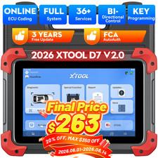 XTOOL D7 V2.0 Full System Diagnostic Scanner ...