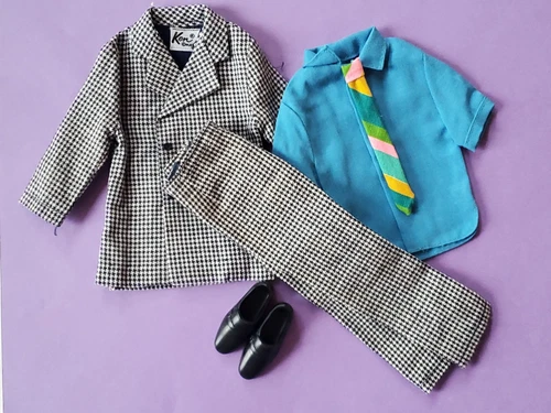 Vintage Barbie KEN #1434 “Big Business” Set Pants Jacket Shirt Tie Shoes 1970's