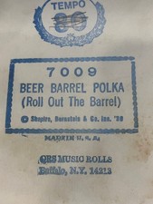 Player Piano Roll QRS BEER BARREL POLK Roll Out The Barrel