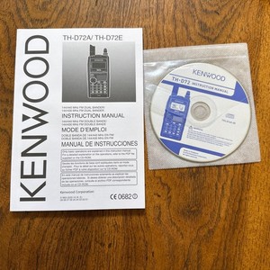 Kenwood TH-D72A/E Instruction Manual - Paper Manual And CD