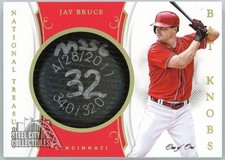 Jay Bruce 2018 Panini National Treasures Game-Used Bat Knob Card #BK-JB 1/1