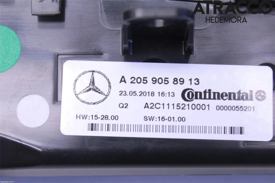 Centralina Clima ORIGINALE MERCEDES-BENZ CLASSE C T-Model (S205) 2018 - Immagine 3 di 3