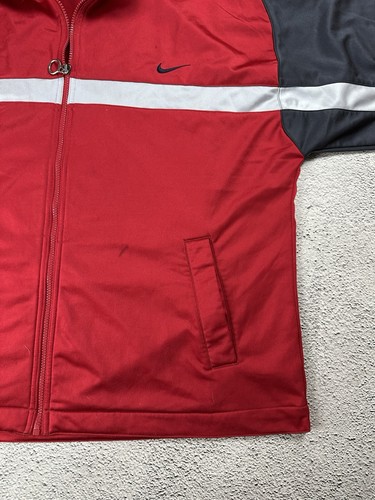 Vintage Nike Olympic Full Zip Hoodie Y2K Washed Style Men’s Size XL - Picture 6 of 15