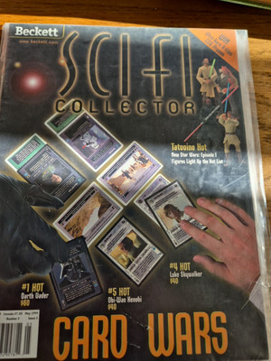 Mai 1999 Beckett SCI FI Collector Card Wars Vol. 1 Nr. 2 Hefte 2 schöner Zustand