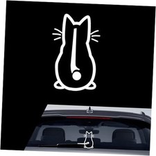 Car Cat Decal, Cute Cat Tail Waving Wiper Sticker, Water-proof Sticker for