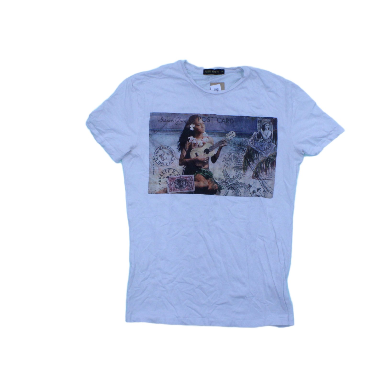 ALTRA T shirt uomo Antony Morato S bianca grafica cotone con altre basic