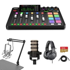 Rode RODECaster Pro II Integrated Audio Production Studio Console Bundle with Po