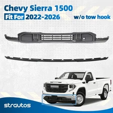 For 2022-2026 GMC Sierra 1500 Front Lower Bumper Fascia Valance Kit w/o Tow Hook