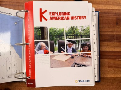 Sonlight K Instructor's Guide Binder History LA Science 4-Day