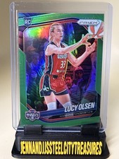 2025 Panini WNBA Prizm Lucy Olsen RC 104 Green Prizm Rookie