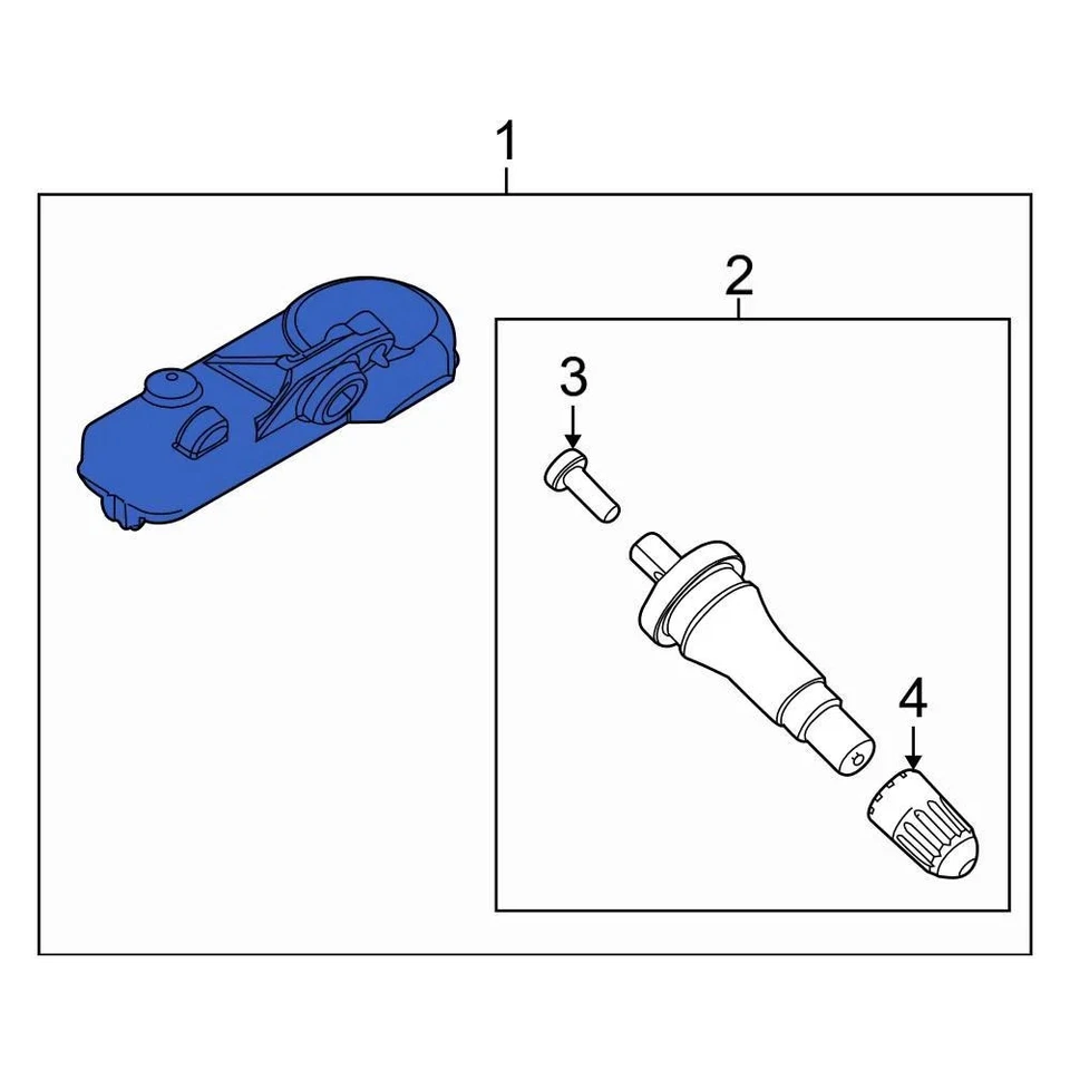 For Ford Ranger 19-21 Ford Tire Pressure Monitoring System TPMS Sensor Foto 4 de 4