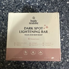 Body Restore Dark Spot Lightening Bar Rosemary 3 Bars Kojic Acid Bar Exp 09/2026