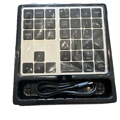 Kisnt 34 Key wire Number Pad 34 Numeric Keypad slim BT1 BT2 Off WIN MAC