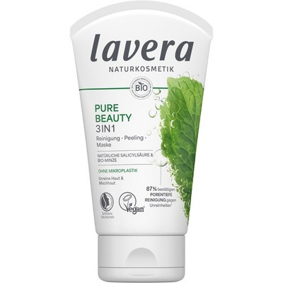 Lavera PURE BEAUTY 3in1 Reinigung Peeling Maske   125 ml
