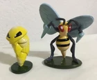 1999 Pokemon Tomy Vintage Kakuna and Beedrill Figures