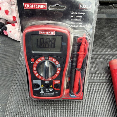 #ad Sears Craftsman Nos Compact Multimeter 82345 Rare Style W Leads 8 Function $109.00