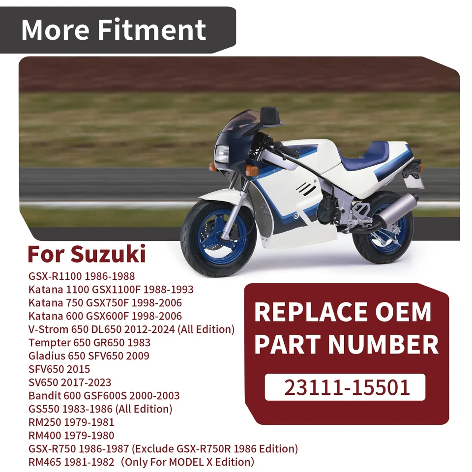 Varilla de empuje de embrague izquierdo para Suzuki Katana 600 GSX600F 750 GSX750F 98-06 23111-15501 Foto 4 de 4