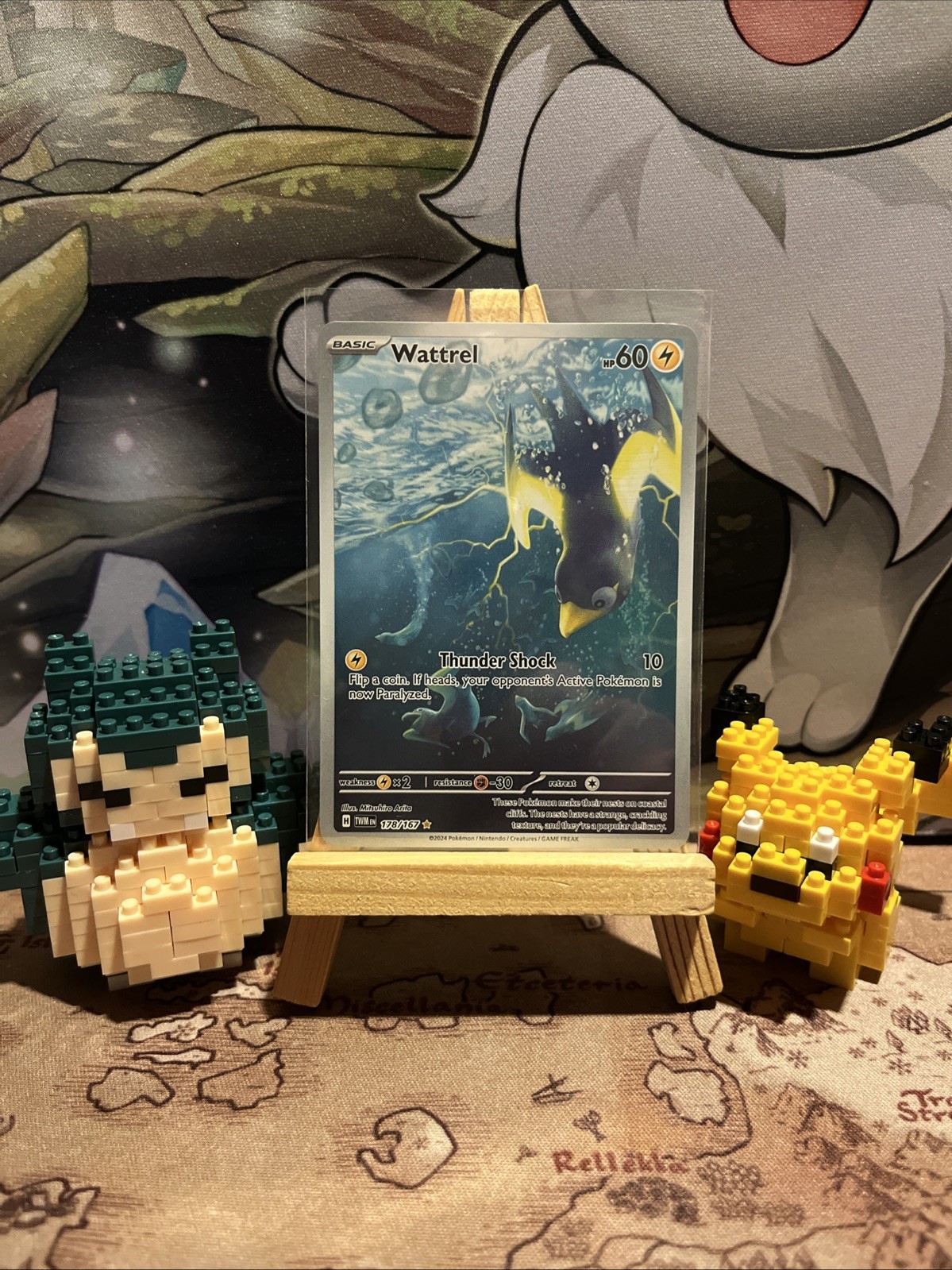 Pokémon TCG Wattrel 178/167 Twilight Masquerade! Illustration Rare! NM/M!
