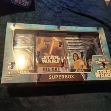 2025 Topps Chrome Star Wars Super Box Trading Cards Factory Sealed