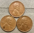 1938-p 1938-D 1938-S  Lincoln Wheat Cents - [XF EF] Extremely Fine ~ B686