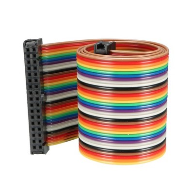 Ribbon Cable IDC Rainbow with F/F C Type, [for Displayed Projects] - 19'' 40 Pins
