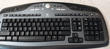 Logitech Cordless Desktop EX100 Wireless Keyboard Black Missing Dongle