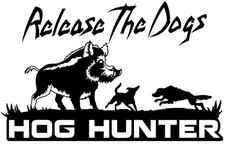 Hog Hunting Decal,hog hunter,hog dogging,boar hunter,feral pig,bay,catch dog