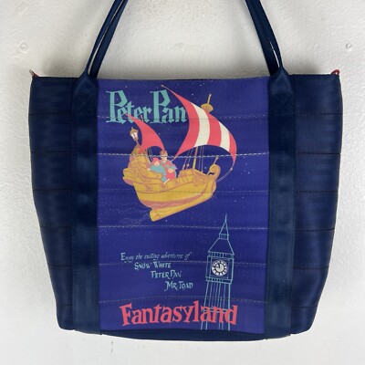 Rare Harveys Disneyland 60th Peter Pan Fantasyland Seat Belt Tote