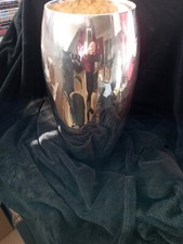 FINK  VASE ,, AFRIKA ,, 40 CM VERSILBERT GEBRAUCHTER ZUSTAND