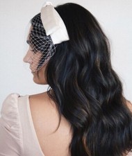 KRISTIN ESS The Veil Headband Bright White VEIL HEADBAND