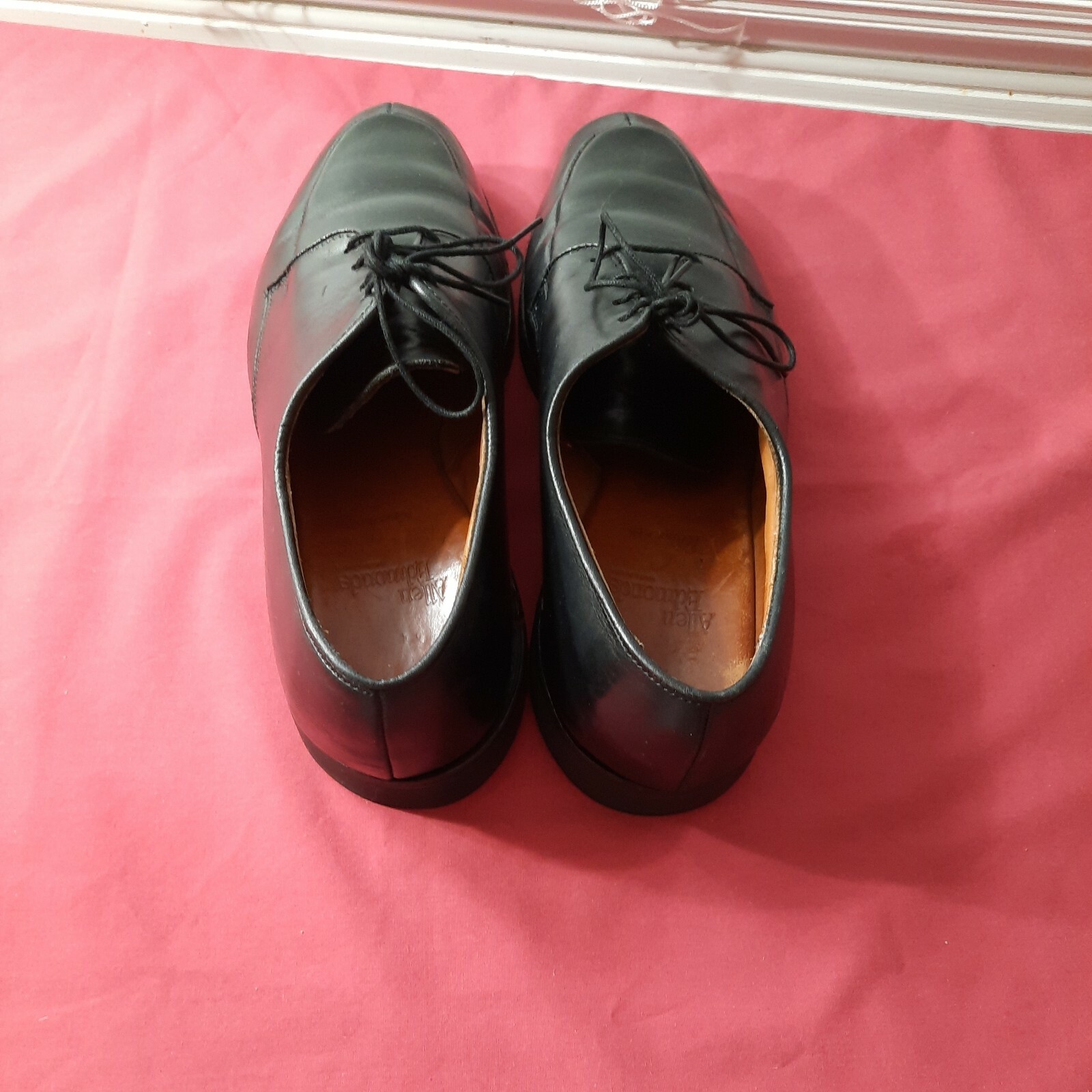 SAOLA Scarpe eleganti Oxford Allen Edmonds Kennett 9504 pelle nera punta spaccata 9 5D