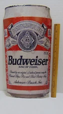 Vintage Budweiser self adhesive Beer can  14.5 x 7.5 inches in size NEW